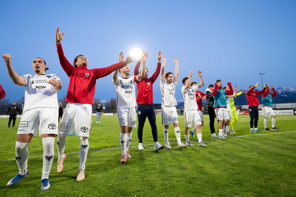 FC Aarau nach einem Sieg