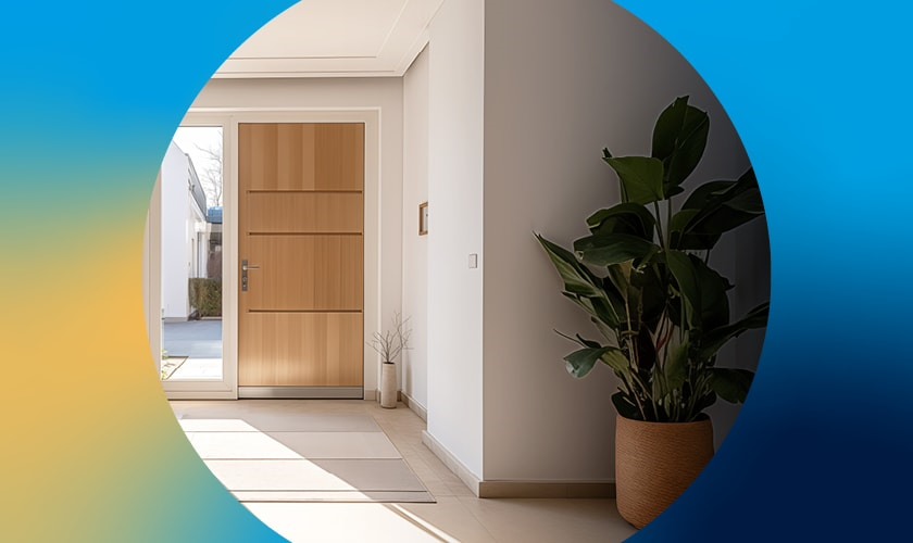 Foto einer Haus-Eingangstüre