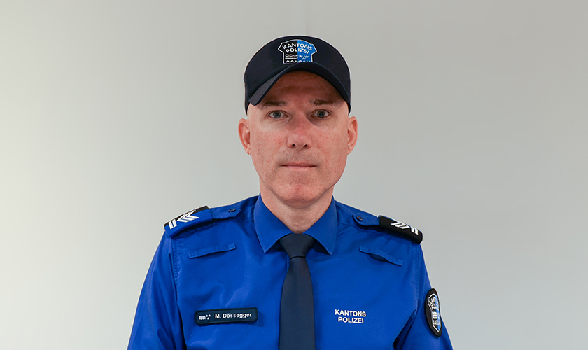 Marco Dössegger von der Kantonspolizei Aargau