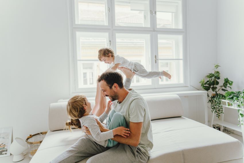 Bild einer glücklichen Familie