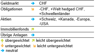 grafik aktuelle anlagestrategie