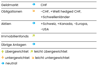 grafik aktuelle anlagestrategie